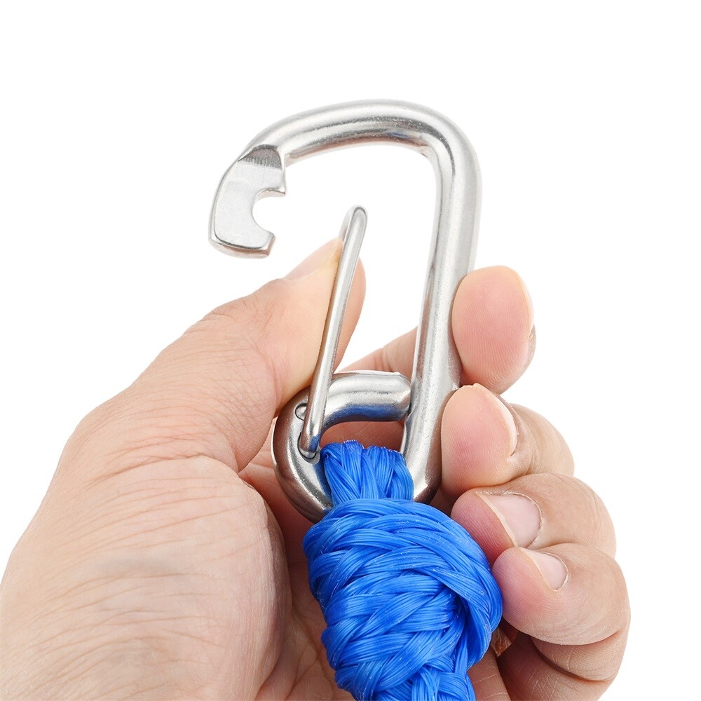 2PCS Marine Bungee Dock Line/Boat Mooring Rope Bungee Tie Down Stretch Black NEW