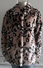 Worn Once - Marc Cain Leopard Print Faux Fur Short Jacket - N2 / Uk10