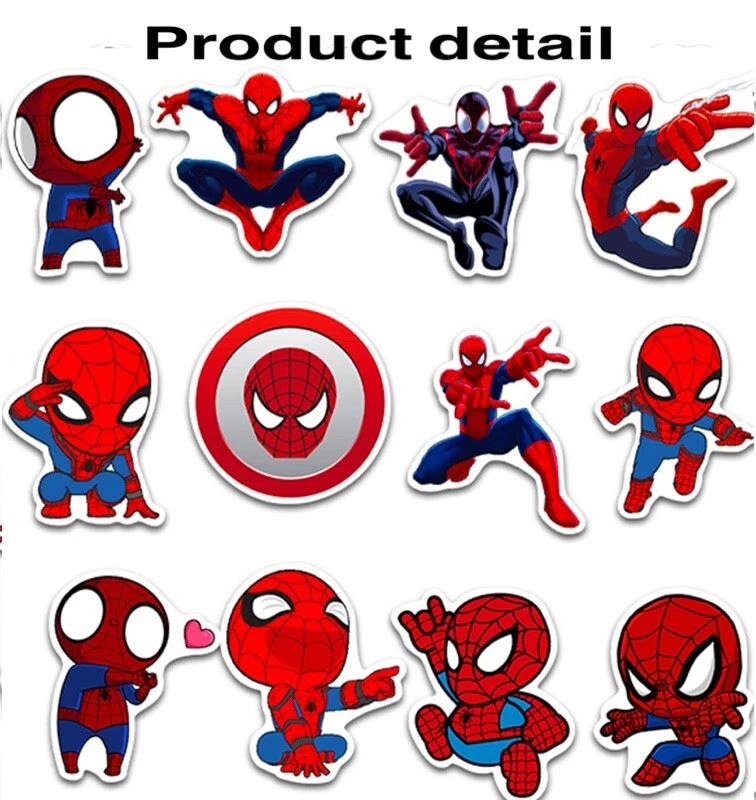 UK MARVEL Stickers Hydro Flask 35 Pcs Spiderman Cartoon Phone Laptop Sticker NEW - Image 4 of 4