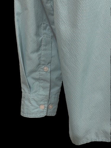 Southern Marsh Fishing Shirt Mens M Blue Plaid Long Sleeve Button-Down EUC - Picture 6 of 8