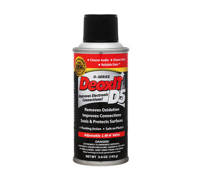 HOSA CAIG DeoxIT D5S-6-LMH, Spray Contact Cleaner Low to High Valve