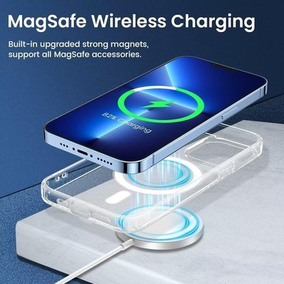 Coque Silicone Little Boutik Pour IPhone 15 Pro Max - Compatible MagSafe, Couleur Bleue - Neuf