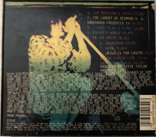 Steve Taylor - Liver (1995 CD) - Warner Alliance Records - Track List In Pics - Picture 2 of 4