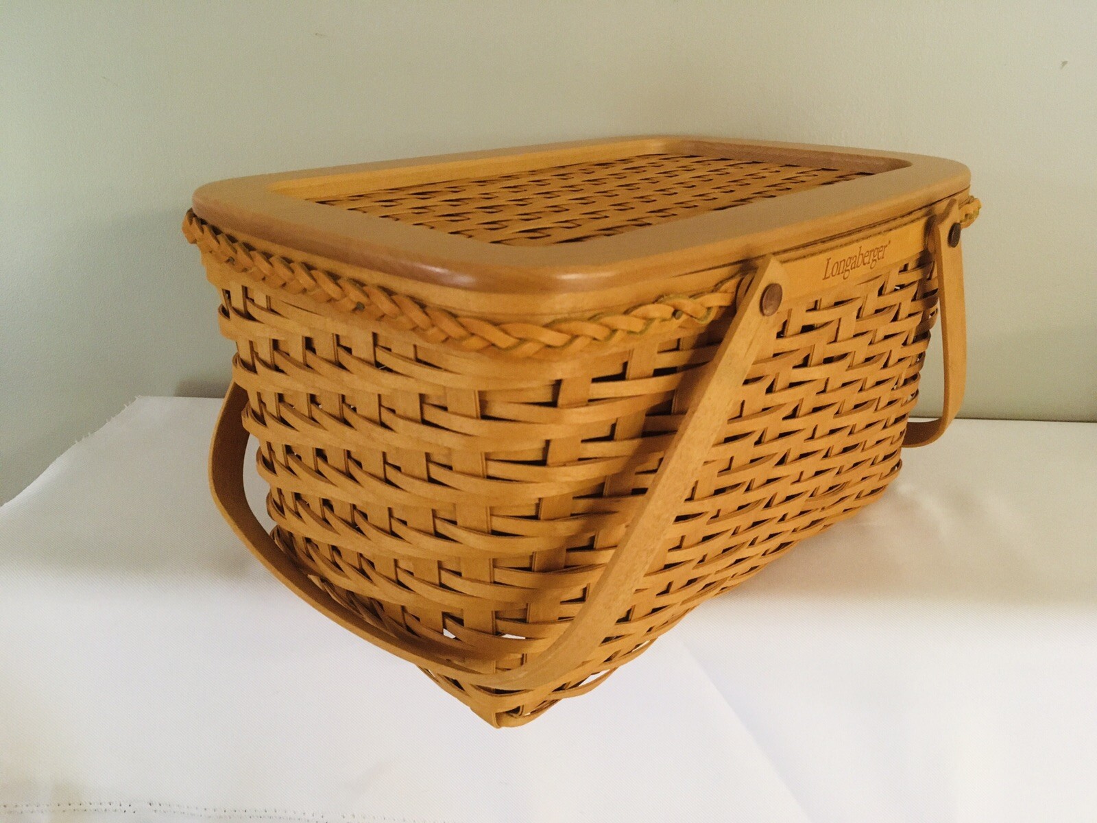 Longaberger Founders Market Basket with Lid New in Box eBay