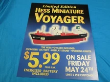 Miniature Hess Miniature Voyager Pump Sign