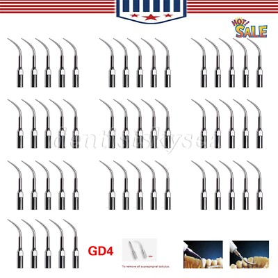 1-50 Dental Ultrasonic Piezo Scaler Perio Tips Scaling Tips Fit SATELEC DTE GD4