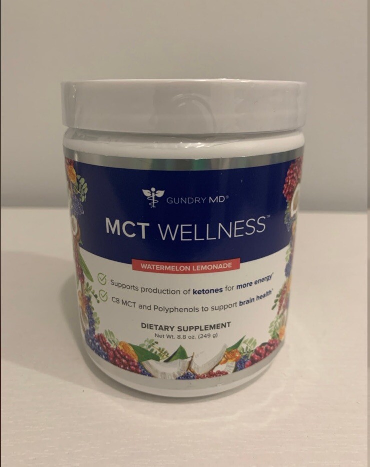 New Sealed MCT WELLNESS DR. GUNDRY MD Watermelon Lemonade Dietary