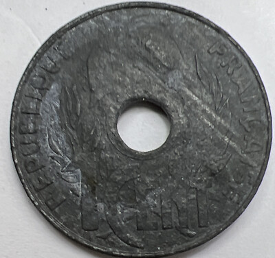 COIN INDO-CHINA 1C 1941 AS IS  - Blister In The Coin - FREE SHIPPING     Gbu.7