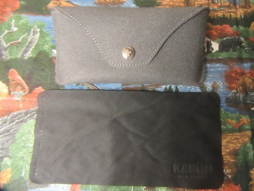 Karun Eyeglass Case Gray Recycled Leather