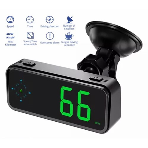 Mini Auto GPS HUD Digital Tachometer Kompass Head Up Display MPH KM/H Universal - Bild 10 von 10