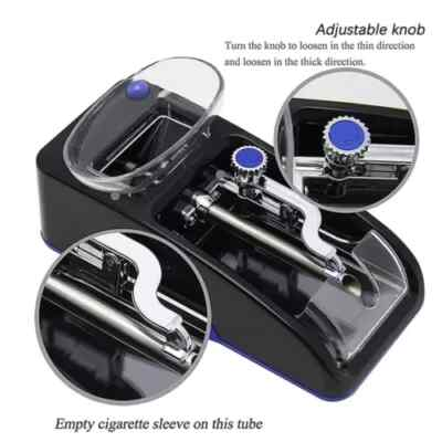 #ad Electric Cigarette Rolling Machine Cigarette Machine Auto Tobacco Injector Maker $9.99