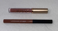 Langmanni Lip Liner and Matching Lip Gloss Color 01-Matte Taupe