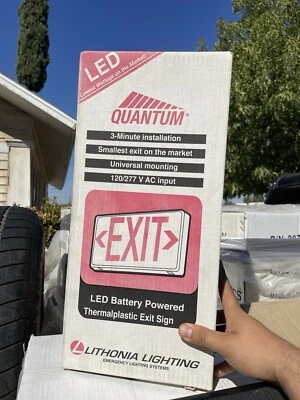 Lithonia Lighting 120/277 M6 Green LED Exit Sign