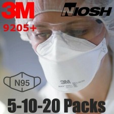 3M Aura 9205 N95 NIOSH Protective Disposable Face Mask Particulate Respirator
