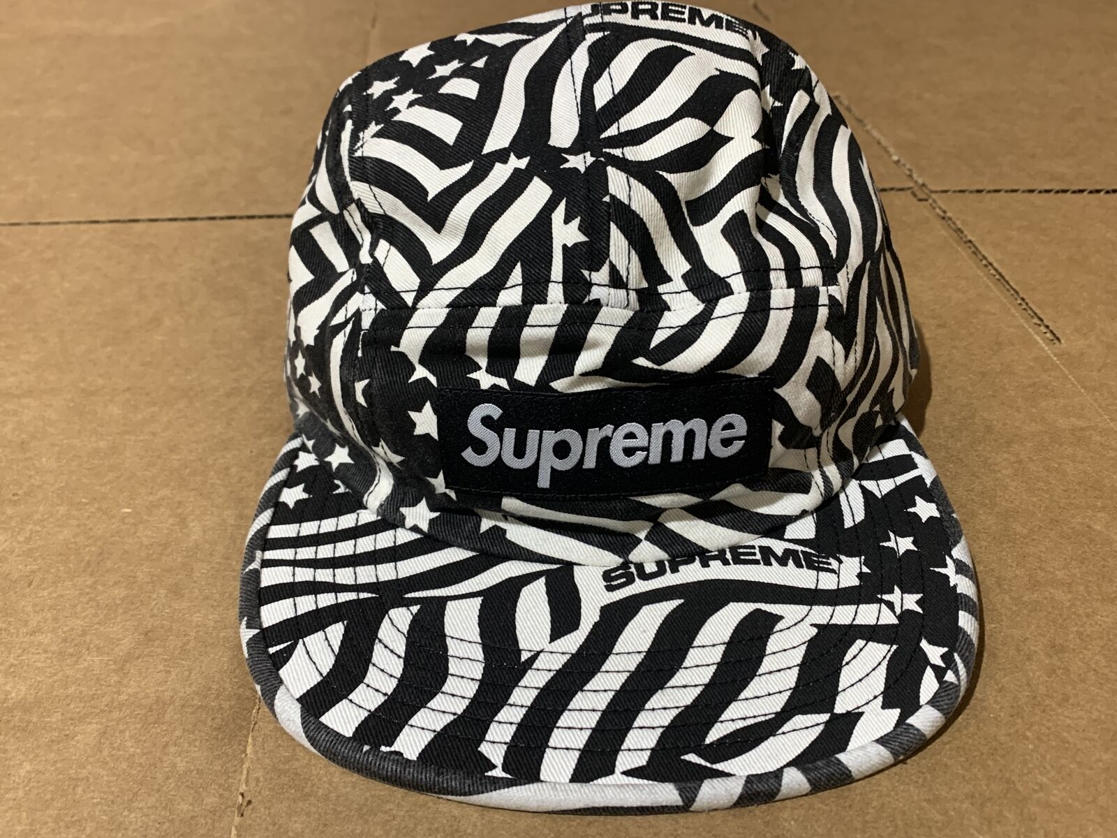 Supreme Washed Chino Twill Camp Cap Black OS S/S 20