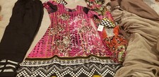 Pakistani / Indian Women's Pink Embroidered Cotton 3 Piece Suit