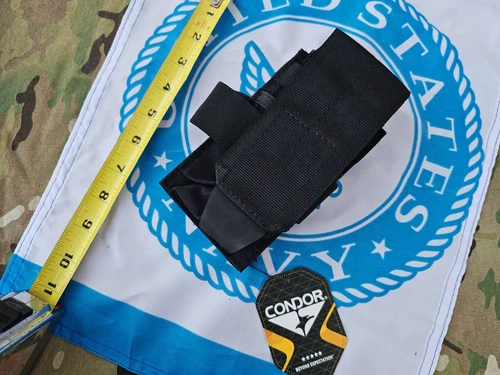 Condor 191088 Black Gen II Single Rifle Magazine Pouch MOLLE Fit 2x 20 Round Mag-image