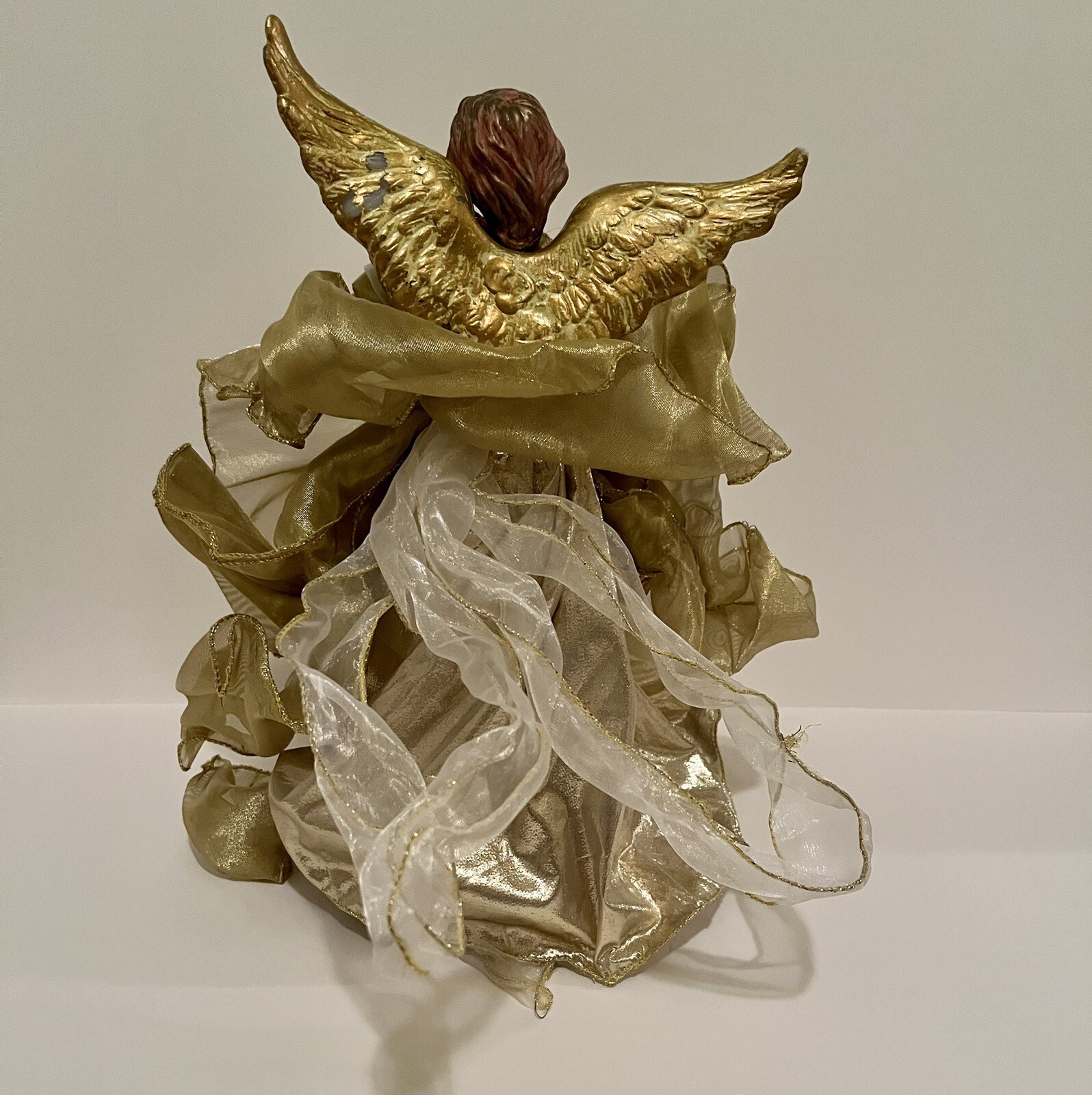 Vintage Victorian. Gold Angel Christmas Tree Topper eBay