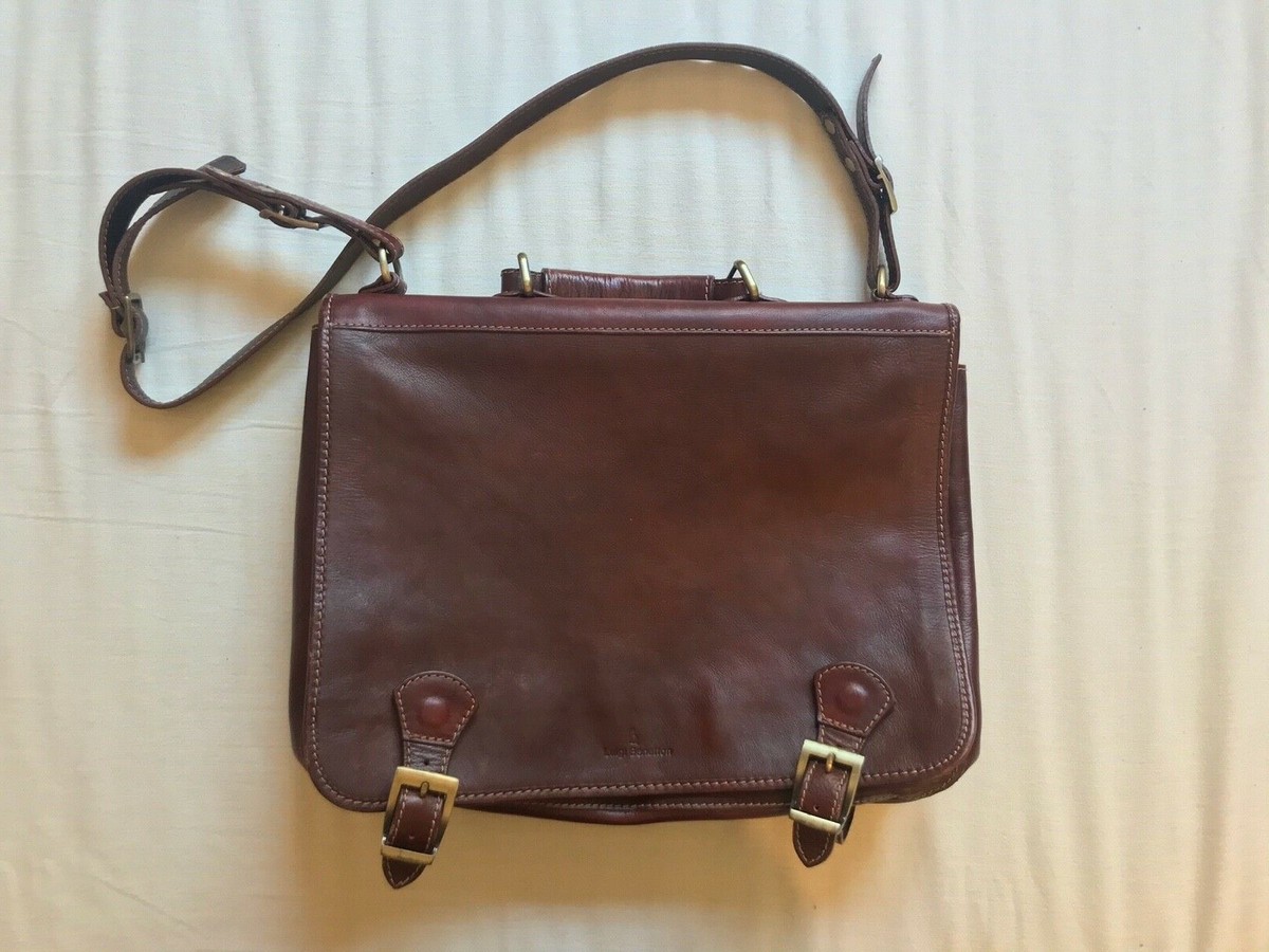 BORSA IN PELLE LUIGI BENETTON COME NUOVA PERFETTE CONDIZIONE MADE