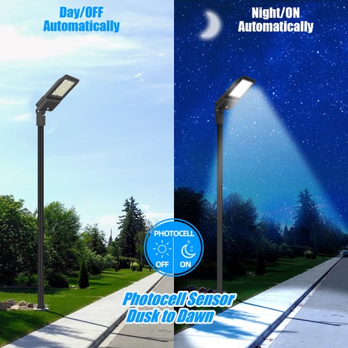 220V LED Parking Lot Lightings 300W Slip Fitter 5000K Commercial Outdoor Lights - Picture 8 of 10