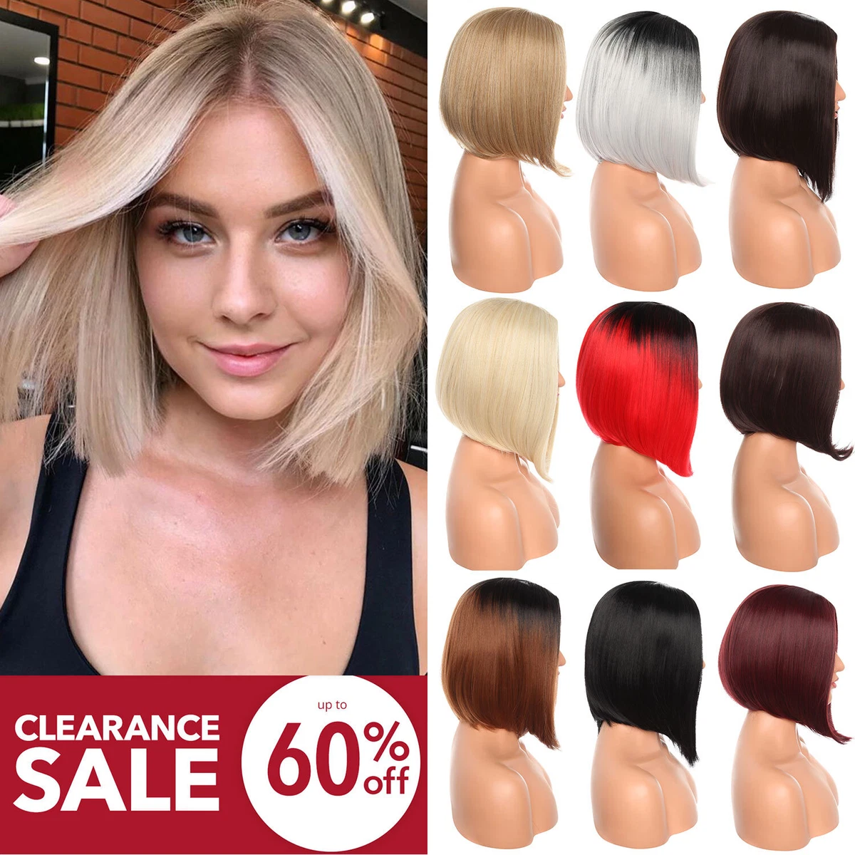 Bob cut wigs for sale deals