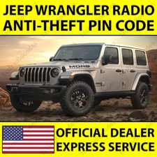 ✅JEEP WRANGLER CAR RADIO ANTI-THEFT UNLOCKING PIN CODE FOR ALL MODELS✅