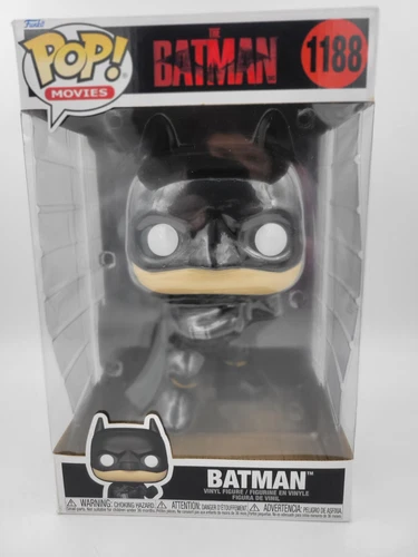 Funko Pop! Movies Vinyl Figure 10" The Batman # 1188 NIB w LIGHT WEAR