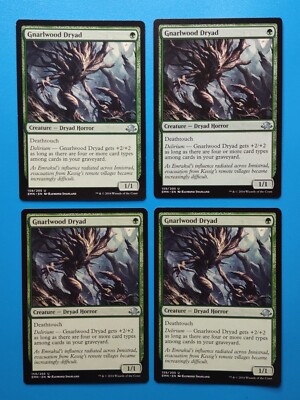 MTG 4x Gnarlwood Dryad x4 LP Eldritch Moon Magic Playset