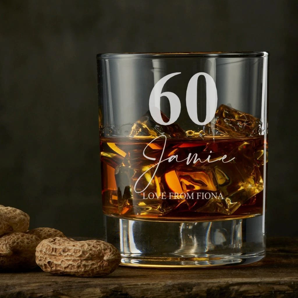 Engraved Birthday Scotch Glass