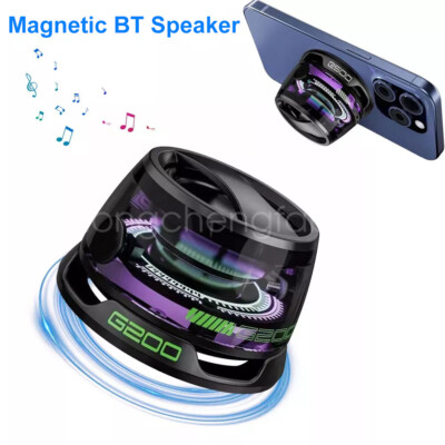 Magnetic Ultra-Portable LED Bluetooth Speaker G200 Wireless Speakers Mini RGB A