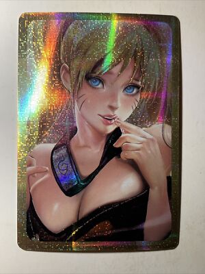Naruko Uzumaki Naruto Girl ACG Goddess Story Anime Doujin Card Holo Sexy Waifu