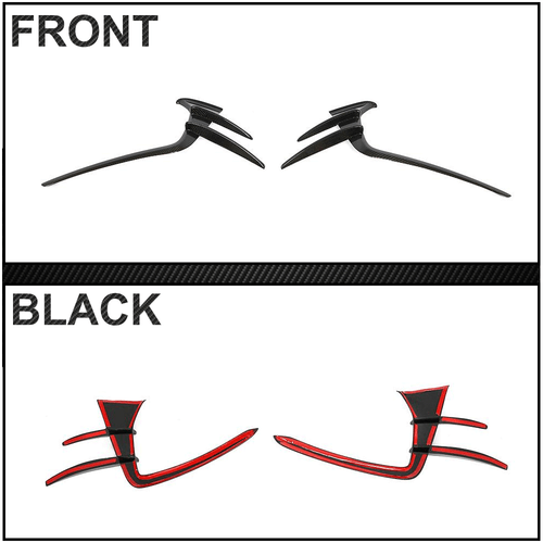 Parachoques delanteros de carbono Canard Splitter Flap aletas se adapta a Audi A7 Sline S7 - Imagen 10 de 11