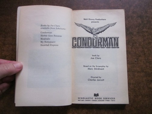 CONDORMAN by Joe Claro Walt Disney Film Photos Book 1981 Paperback - Picture 3 of 10