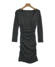 Dolce & Gabbana Dress Long Sleeve Knee Length Dress Gray 38