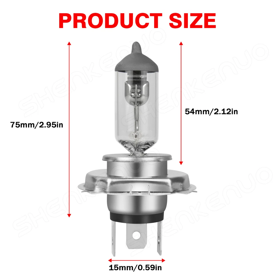 Lâmpadas de halogênio altas/baixas para Honda CR-V EX Sport Utility 1997-2014 9003 - Imagem 3 de 4