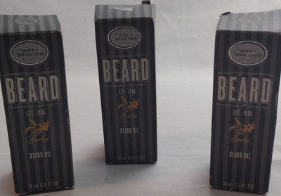 The Art of Shaving Bourbon Beard Oil, Moisturizing, 30 mL (1.0 fl oz) 3 pack