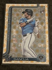 2025 Topps Series 2 Holiday Sun Javier Sanoja #653 Rookie Card
