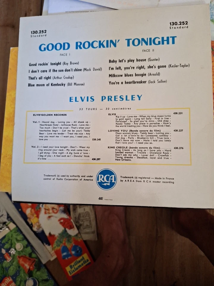 Lp 33- Elvis Presley-Good Rockin Tonight ! - Bild 2 von 3