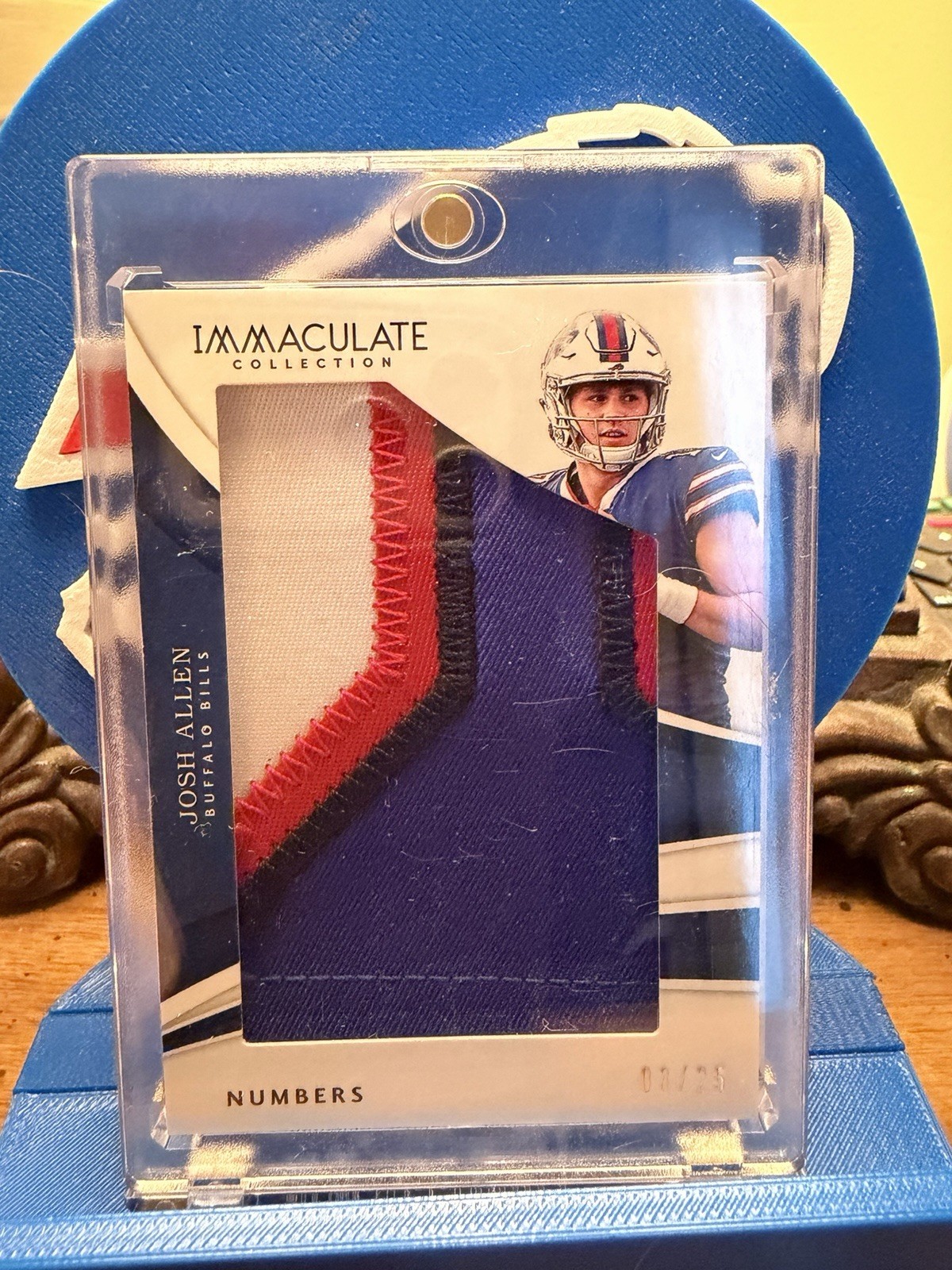 Josh Allen Panini Immaculate Collection Immaculate Patches #IM4 Numbers