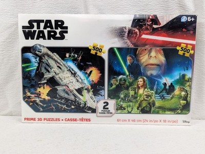 Star Wars - 1000 Piece Puzzle (Pack of 2 x 500) Prime 3D Lenticular Disney