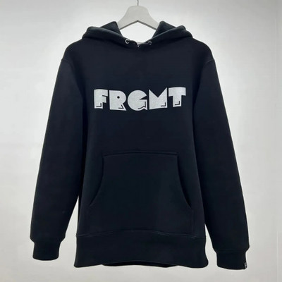 L FRAGMENT PAC-MAN GHOST HOODIE BLACK
