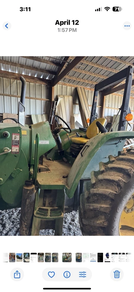 John Deere 6100D con cargador John Deere 673 Foto 4 de 4