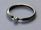 Vintage ring sterling silver 925 Size 7 Weight 1.59g Solitaire Ukrainian jewelry