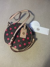 La Festin Small Round Shoulder Bag/Clutch carry with Cherry motiff