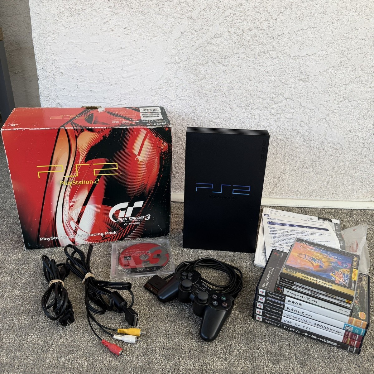 PS2 & GT3 セット PlayStation 2 PS2 Gran Turismo 3 A-Spec GT3 Racing Pack In Box