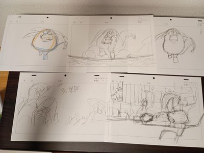 Seven Deadly Sins Anime Cel Sketch of Hawk   Studio Deen Official Production Art