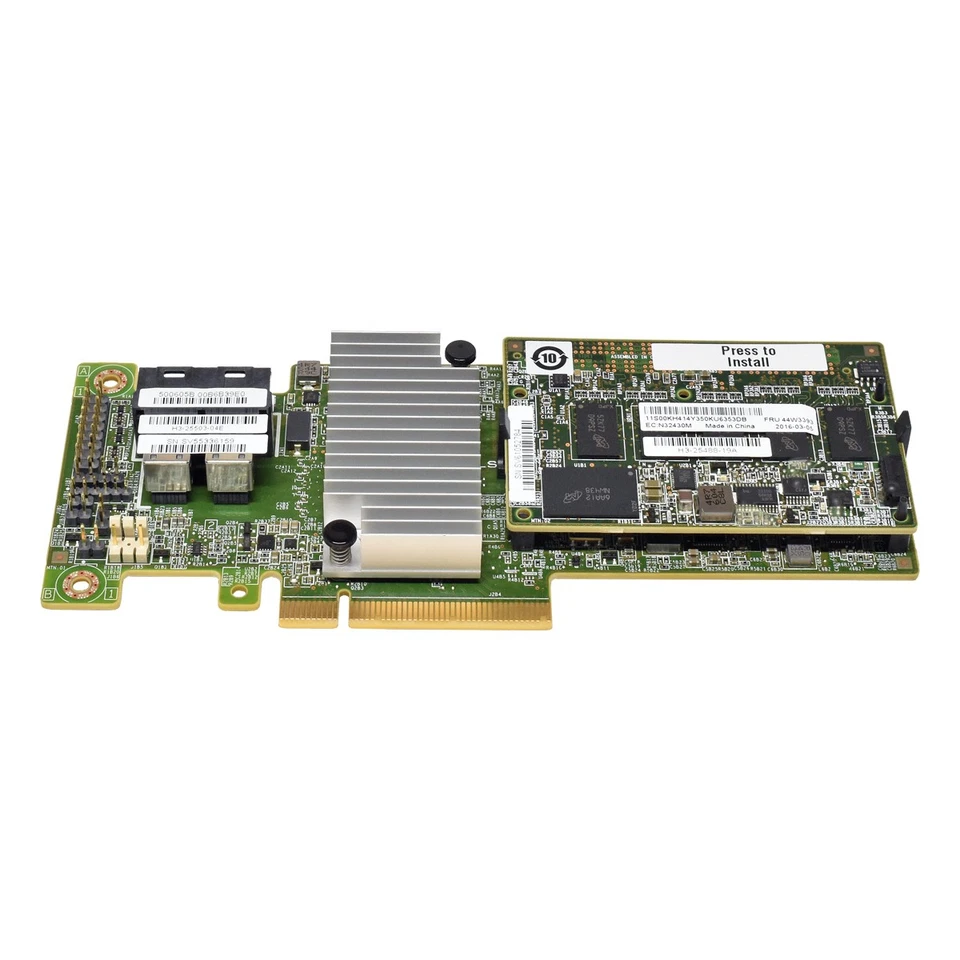 IBM ServeRAID M5210 12 Gb 1GB Cache RAID Controller 46C9111 H3-25503-04E - Immagine 2 di 3