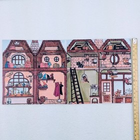 Lego 4723, Diagon Alley Shops Cardboard Backdrop, color reprint, Harry Potter