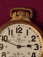 BALL OFFICIAL STANDARD RAILROAD HAMILTON 999P.21 JEWEL POCKETWATCH WORKS
