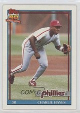1991 Topps Charlie Hayes #312 te2